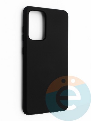 Накладка силиконовая Silicone Cover (без логотипа, с закрытым низом) для Samsung Galaxy A52 черная - фото 42160