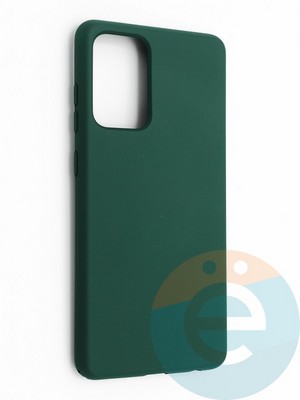 Накладка силиконовая Silicone Cover (без логотипа, с закрытым низом) для Samsung Galaxy A72 зеленая - фото 42162