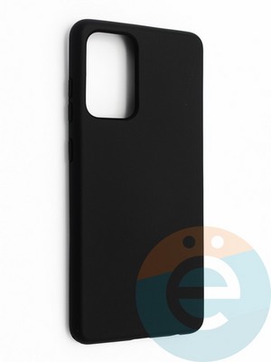 Накладка силиконовая Silicone Cover (без логотипа, с закрытым низом) для Samsung Galaxy A72 черная - фото 42167