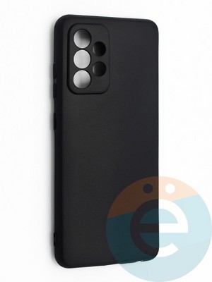 Накладка силиконовая Soft touch с защищенной камерой для Samsung Galaxy A72 черная - фото 42169