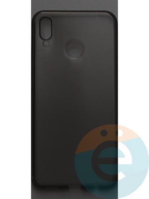 Накладка силиконовая ультратонкая на Huawei Nova 3i тёмно-прозрачная - фото 42838