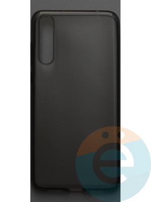 Накладка силиконовая ультратонкая на Huawei P20 Plus тёмно-прозрачная - фото 42841