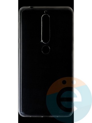 Накладка силиконовая ультратонкая на Nokia 6.1 2018 прозрачная - фото 42842