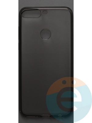 Накладка силиконовая ультратонкая на Huawei Nova 2 Lite/7C Pro тёмно-прозрачная - фото 42942
