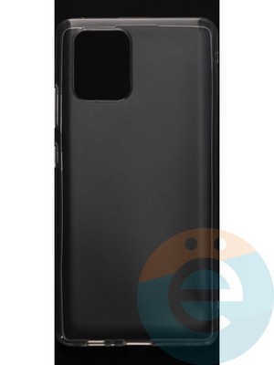 Накладка силиконовая ультратонкая на Samsung Galaxy A91 прозрачная - фото 44515