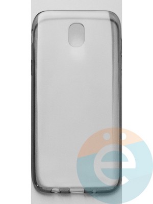 Накладка силиконовая ультратонкая на Samsung Galaxy J5 SM-J520/530 (2017) тёмно-прозрачная - фото 44922
