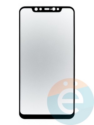 Защитное стекло 2D полноэкранное на Xiaomi Mi 8 Pro черное - фото 44927