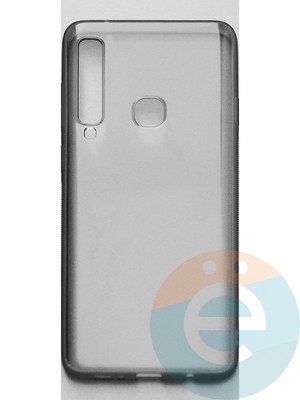 Накладка силиконовая ультратонкая на Samsung Galaxy A9 (2018) SM-A920 тёмно-прозрачная - фото 44954