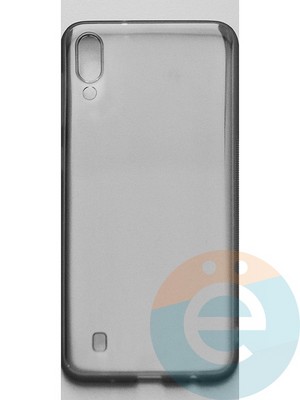 Накладка силиконовая ультратонкая на Samsung Galaxy M10 2019 тёмно-прозрачная - фото 45017