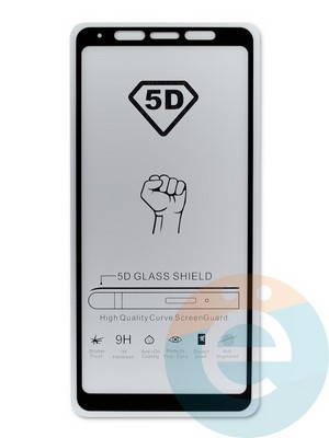 Защитное стекло 9D с полной проклейкой на Samsung Galaxy A9 2018 черное - фото 45045