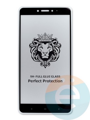 Защитное стекло 9D с полной проклейкой на Xiaomi Mi Max 2 черное - фото 45056