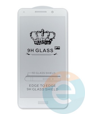 Защитное стекло 9D с полной проклейкой на Huawei Honor 6x белое - фото 45068