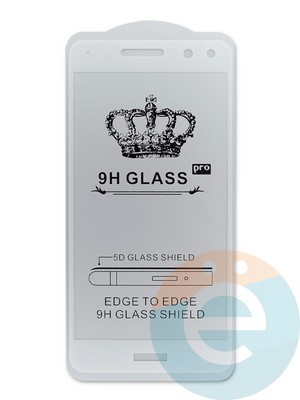Защитное стекло 9D с полной проклейкой на Huawei Y5 2017 белое - фото 45070