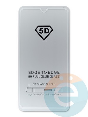 Защитное стекло 9D с полной проклейкой на Huawei Mate 20 белое - фото 45141