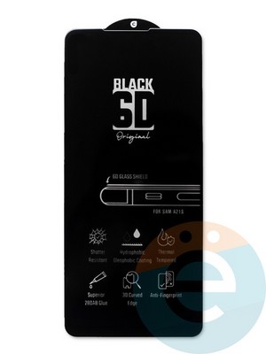 Защитное стекло 6D с полной проклейкой на Samsung Galaxy A21/21s черное - фото 45250