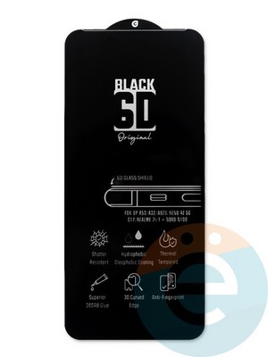 Защитное стекло 6D с полной проклейкой на Realme 7i/C17 черное - фото 46906