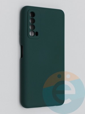 Накладка Silicone Cover (без логотипа, с защитой камеры) для Huawei P-smart 2021 зеленая - фото 45269