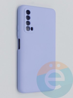 Накладка Silicone Cover (без логотипа, с защитой камеры) для Huawei P-smart 2021 сиреневая - фото 45274