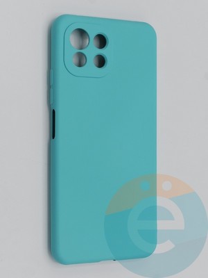 Накладка Silicone Cover (без логотипа, с защитой камеры) для Xiaomi Mi 11 Lite бирюзовая - фото 45372
