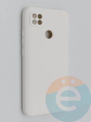 Накладка Silicone Cover (без логотипа, с защитой камеры) для Xiaomi Redmi 9C/10A молочная - фото 45391
