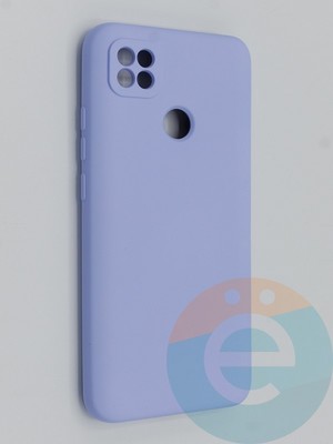 Накладка Silicone Cover (без логотипа, с защитой камеры) для Xiaomi Redmi 9C/10A сиреневая - фото 45394