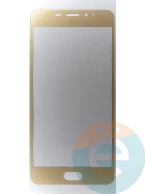 Защитное стекло 2D полноэкранное на Meizu M5 Note золотистое - фото 45568
