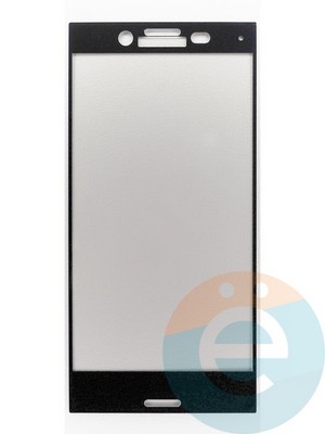 Защитное стекло 2D полноэкранное на Sony Xperia X compact черное - фото 45640