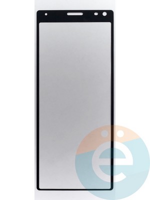 Защитное стекло 2D полноэкранное на Sony Xperia XA3 черное - фото 45665
