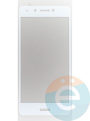 Защитное стекло 2D полноэкранное на Huawei Honor 6C белое - фото 45755