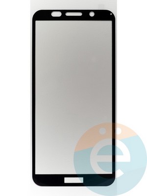 Защитное стекло 2D полноэкранное на Huawei Y5 Prime 2018/ Honor 7A черное - фото 45759