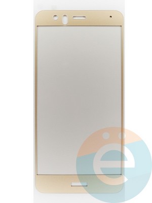 Защитное стекло 2D полноэкранное на Huawei Nova Lite золотое - фото 45780