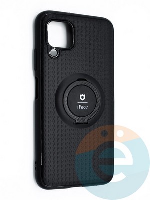 Накладка силиконовая iFace на Huawei Nova 6SE/P40 Lite/Nova 7i с металлической пластиной с кольцом - фото 45786