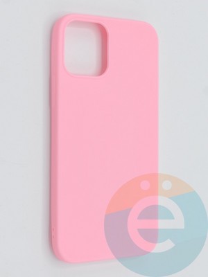 Накладка силиконовая Soft Touch ультратонкая для Apple iPhone 12/12 Pro розовая - фото 46151