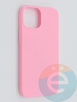 Накладка силиконовая Soft Touch ультратонкая для Apple iPhone 13 Mini розовая - фото 46156