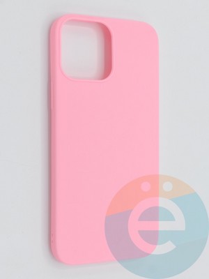Накладка силиконовая Soft Touch ультратонкая для Apple iPhone 13 Pro Max розовая - фото 46160