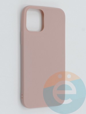 Накладка силиконовая Soft Touch ультратонкая для Apple iPhone 13 пудровая - фото 46163