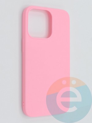 Накладка силиконовая Soft Touch ультратонкая для Apple iPhone 13 розовая - фото 46164