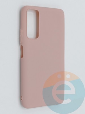 Накладка силиконовая Soft Touch ультратонкая для Huawei P Smart 2021 пудровая - фото 46175