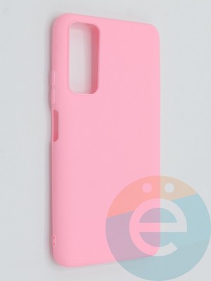 Накладка силиконовая Soft Touch ультратонкая для Huawei P Smart 2021 розовая - фото 46176