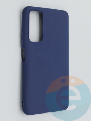 Накладка силиконовая Soft Touch ультратонкая для Huawei P Smart 2021 синяя - фото 46177