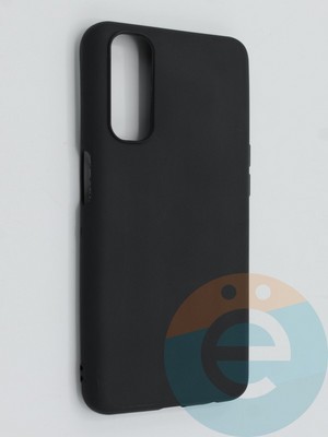 Накладка силиконовая Soft Touch ультратонкая для Realme 7 черная - фото 46208