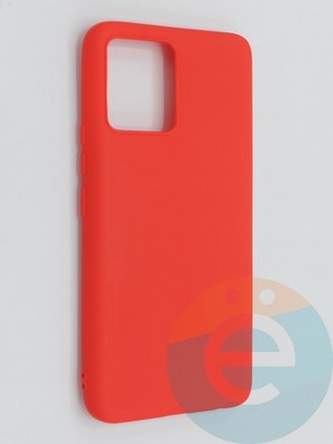 Накладка силиконовая Soft Touch ультратонкая для Realme 8 красная - фото 46209