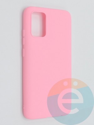 Накладка силиконовая Soft Touch ультратонкая для Samsung Galaxy A02S розовая - фото 46219