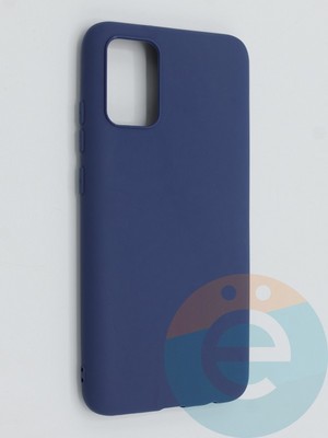 Накладка силиконовая Soft Touch ультратонкая для Samsung Galaxy A02S синяя - фото 46220