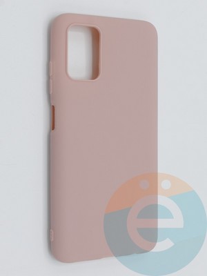 Накладка силиконовая Soft Touch ультратонкая для Samsung Galaxy A03S 4G пудровая - фото 46222