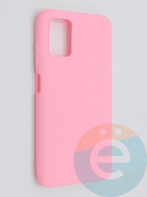 Накладка силиконовая Soft Touch ультратонкая для Samsung Galaxy A03S 4G розовая - фото 46223