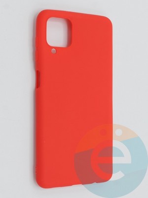 Накладка силиконовая Soft Touch ультратонкая для Samsung Galaxy A12 красная - фото 46226