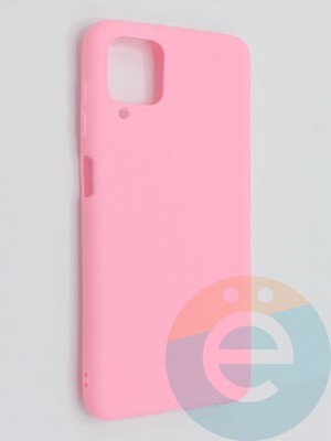 Накладка силиконовая Soft Touch ультратонкая для Samsung Galaxy A12 розовая - фото 46228
