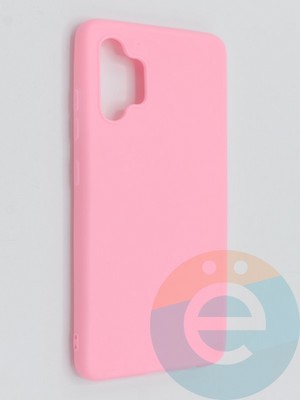 Накладка силиконовая Soft Touch ультратонкая для Samsung Galaxy A32 4G розовая - фото 46237