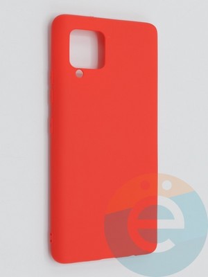 Накладка силиконовая Soft Touch ультратонкая для Samsung Galaxy A42 красная - фото 46240